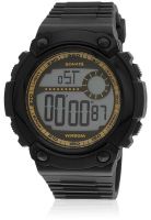 Sonata Super Fiber 77015Pp03 Olive /Yellow Digital Watch