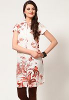 W White Printed Kurtis