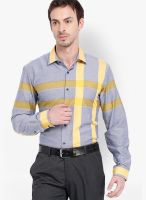 Black Coffee Checked Blue Formal Shirt