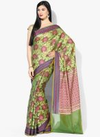 Bunkar Green Embellished Saree