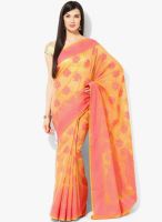 Bunkar Peach Embellished Saree