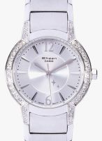 Casio Sheen Shn-4015D-7Adr (Sh111) Silver/White Analog Watch