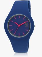 Chappin and Nellson Blue Metal Analog Watch