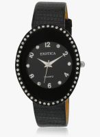 Exotica Fashion Black Metal Analog Watch