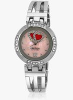 Exotica Fashion Pink Metal Analog Watch