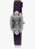 Exotica Fashion Purple Metal Analog Watch