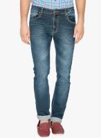 High Star Washed Blue Slim Fit Jeans