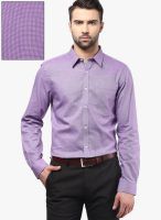 London Bridge Purple Slim Fit Formal Shirt