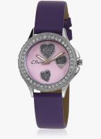 Olvin 16123 Sl04 Purple/Purple Analog Watch