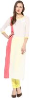 La Firangi Casual Solid Women's Kurti(White)