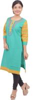 Sonal Sk Casual Printed Women's Kurti(Green)