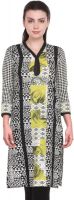 Cenizas Casual Printed Women's Kurti(Black)