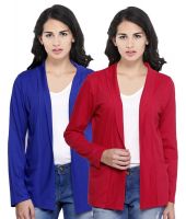 Espresso Red Cotton Shrugs