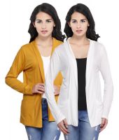 Espresso Yellow Cotton Shrugs