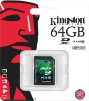 Kingston 64 GB SDXC Class 10 30 MB/s Memory Card