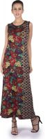 109F Women's Maxi Multicolor Dress