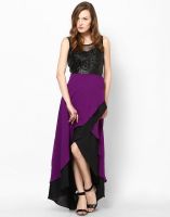 Athena Women's High Low Purple Dress