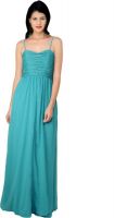 Fashley London Women's Maxi Blue Dress