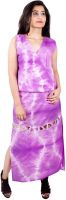 Pulpypapaya Women's Maxi Purple Dress