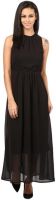 The Vanca Women's A-line Black Dress