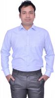 Frankline Men's Solid Formal Light Blue Shirt