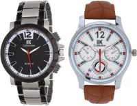 IIK Collection Combo (046M-507M) Premium Round Shaped Analog Watch - For Men, Boys