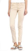 Goodkarma Slim Fit Women's Beige Jeans