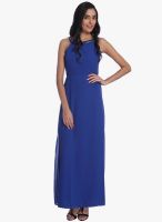 Only Blue Solid Maxi Dress