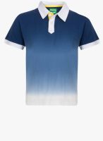 Slub Junior Navy Blue Polo Shirt