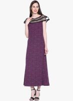 Sugar Her Multicoloured Printed Maxi Dress