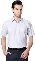 Van Heusen Men's Checkered Formal White Shirt