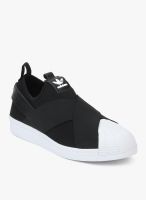 Adidas Originals Superstar Slip On Black Sporty Sneakers