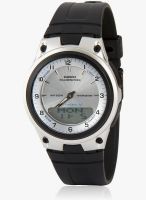 Casio Youth Combination Aw-80-7Avdf (Ad59) Black/White Analog & Digital Watch
