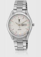 Dvine Dd3084-Wt01 Silver/White Analog Watch