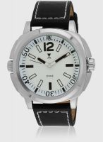 Dvine Sd7032-Wt01 Black/White Analog Watch