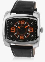 Escort E-1950-338 Black/Orange Analog Watch