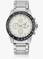 Fashion Track 2433 (White) Silver/White Analog Watch