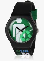 Fastrack Tees Nd9915Pp15 Black / Green Analog Watch