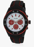 Fluid Fl-103-Wh-Rd Black/White Analog Watch