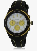 Fluid Fl-103-Wh-Yl Black/White Analog Watch