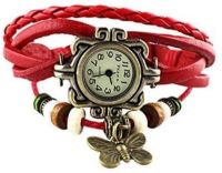 Geneva Time 033 Vintage Butterfly Analog Watch - For Girls, Women