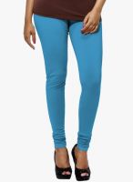 Go Colors Aqua Blue Solid Churidar