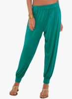 Go Colors Green Solid Harem Pant