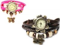 H.P.D Butterfly Combo Bracelet Look Analog Watch - For Girls, Women