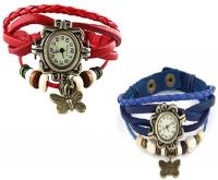 H.P.D Butterfly Combo Bracelet Look Analog Watch - For Girls, Women