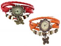 H.P.D Butterfly Combo Bracelet Look Analog Watch - For Girls, Women