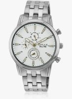 Omax Ss-408 Silver/White Analog Watch