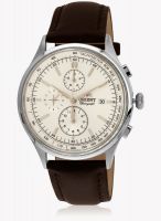 Orient Stt0v004w0 Brown/White Analog Watch