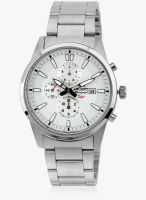 Orient Stt12004w0 Silver/White Analog Watch