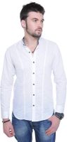 Qdesigns Men's Solid Casual White Shirt